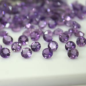 Natural Amethyst Round Faceted AAA Quality - 10 Pieces Lot For Sale Super Top Quality