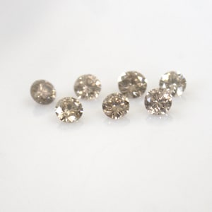 3MM Light Brown Diamond: Round Brilliant Cut Loose Gemstone (VS1 - SI1)