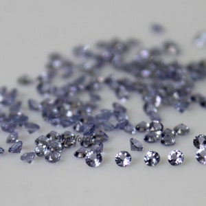 Natural Tanzanite Gemstone: AAA Round Faceted Loose Gems (1.75 mm)