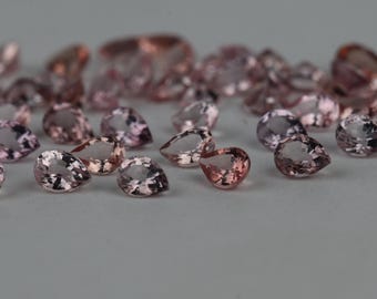 3 x 4 MM Natürliche Rote Spinell Birne Facettiert Edelstein - Spinell Lose für Schmuck