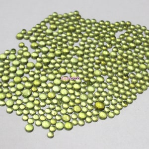 3mm Natural Peridot Loose Round Cabochons, Calibrated Peridot Gemstone