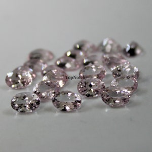 5x7mm Morganite Oval Cut Gemstone -Top Quality Loose Natural Pink Morganite Faceted Gems for Sale