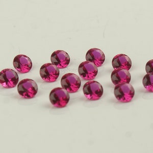 6mm Ruby, Lab Created Ruby/Faux Ruby, Synthetic Ruby Round Cut Gemstone, Top Quality Ruby Jewelry Gemstone