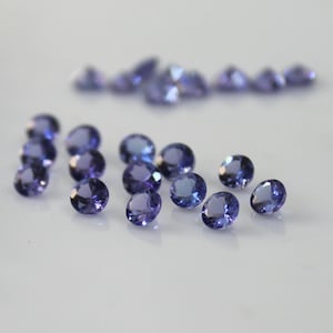 4mm Natural Tanzanite Gemstone: Round Faceted Loose Gems