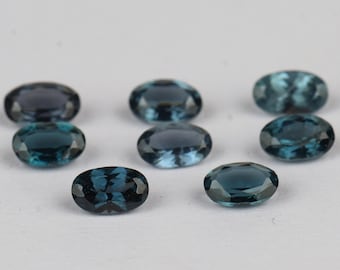 Blauer Spinell Edelstein Mix: 2,34 ct, 3 x 5 mm Oval, 8 Stück