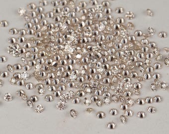 1MM Round Brilliant Cut White Diamond: Loose Gemstone (IJ, VS-SI)