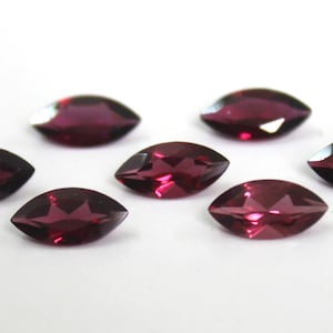 Natural Pink Rhodolite Garnet Marquise Faceted Cut AAA Quality 10 Piece Lot For Super Sale