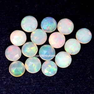 Natural Ethiopian Opal Round Rose Cut 100% Top AAA Quality 10 Piece Lot For Super Sale