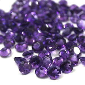 9 MM natürlicher AAA Amethyst Edelstein: runder facettierter loser Stein
