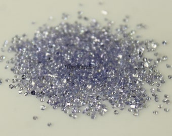1.25mm Natural Tanzanite Gemstone: Round Faceted Loose Gems