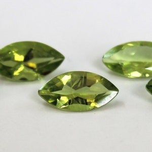 6x12MM Peridot Marquise Faceted Gemstone
