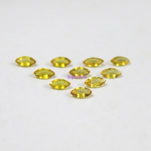 Natural Yellow Sapphire Marquise Faceted Cut 100% Top AAA Quality 10 Piece Lot For Super Sale