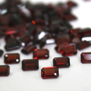 6x8MM Natural Red Garnet Octagon Cut Gemstone Calibrated Garnet Loose Gems