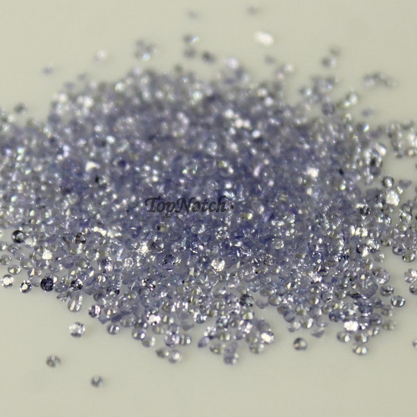 1.5mm Natural Tanzanite Round Faceted Gemstone- Top Quality Loose Tanzanite Gems