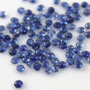 3MM Kyanite Round Cabochon Gemstone, Natural Kyanite Cabs for Jewelry Making