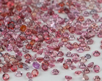 Natürlicher Multi Spinell Edelstein: 1.50 MM Rundschliff Loser Stein