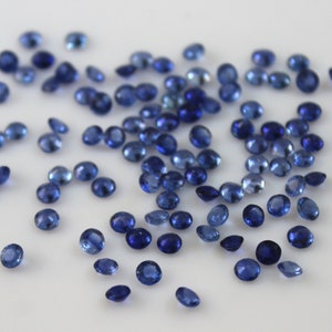 3MM Kyanite Round Faceted Gemstone, Natural Kyanite Cut for Jewelry Making