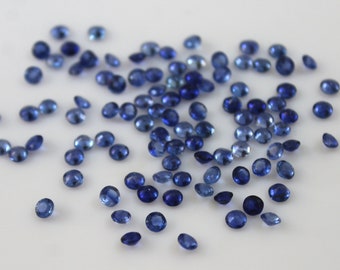 3MM Kyanite Round Faceted Gemstone, taglio kyanite naturale per la produzione di gioielli