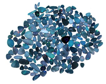 Natural Opal Doublet Cabochon Gemstone Mix Lot (4-8MM)