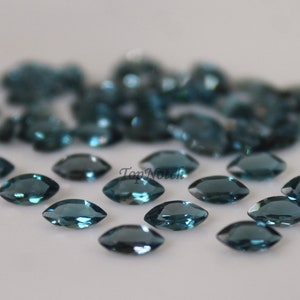 4x8MM Natural London Blue Topaz Marquise Cut Gemstone