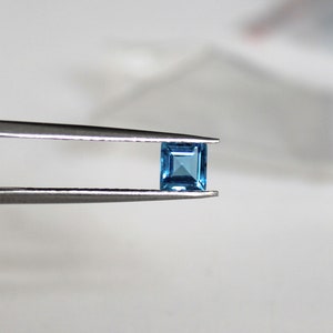 Natural Swiss Blue Topaz Square Faceted AAA Quality - 100 Pieces Wholesale Lot For Sale Super Top Quality