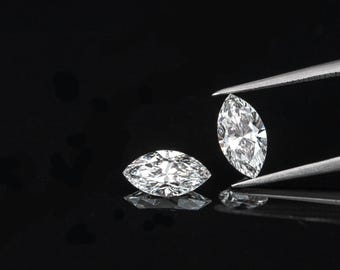 1.5x3MM Marquise Cut White Diamond: EF VS1-VS2 Loose Gemstone