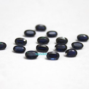 Natural Heated Blue Sapphire Oval Cut 100% Top AAA Quality 10 Piece Lot For Super Sale
