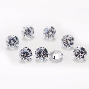 3MM Moissanite Round Brilliant Cut Gemstones- Loose White Moissanite Gemstone-  EF Color VS-VVS Clarity
