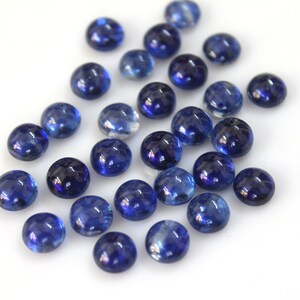 8MM Kyaniet Ronde Cabochon Edelsteen, Natuurlijke Kyaniet Cabines voor het Maken van Juwelen