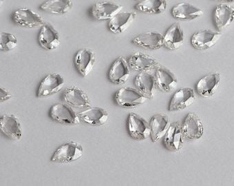 2.5x3.5MM Lab Grown Diamond: Pear Rose Cut CVD, EF VS1-VS2 Clarity