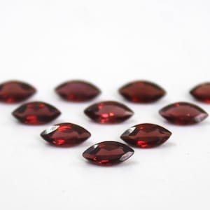 Marquise Faceted Cut Natural Garnet AAA Quality 10 Piece Lot For Super Sale