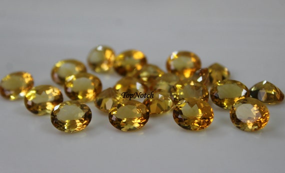 10 x 12 MM 天然シトリン宝石：ファセットオーバル、ジュエリー