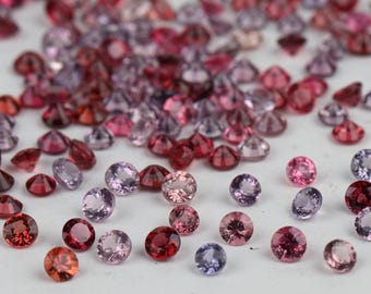 3 MM Natürlicher Multi Spinell Edelstein - Glatte Spinell Nuggets lose roh für Schmuck