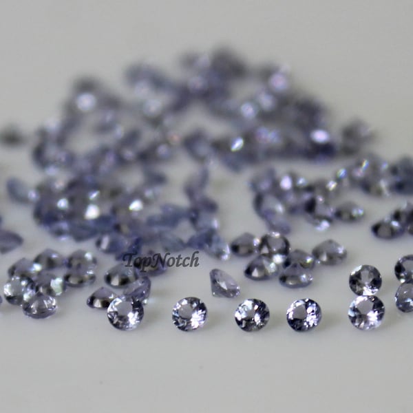 2mm Natural Tanzanite Round Faceted Gemstone- Top Quality Loose Tanzanite Gems