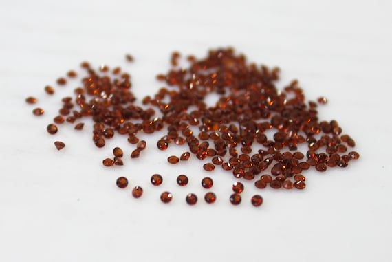 Cuore Di Granato Rosso Da 6 Mm: Pietra Preziosa Sfaccettata Sciolta Per - Foto 9