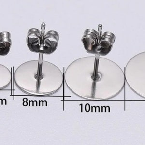 Earring Posts and Backs, 1800Pcs Earring Making Supplies with Stainless  Steel Ea