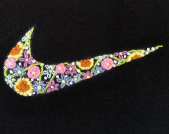 nike floral swoosh