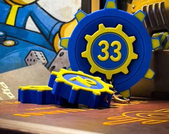 Choose Your Vault! Fallout Vault Keychain & Magnetic Holder - Post-Apocalyptic Memorabilia!