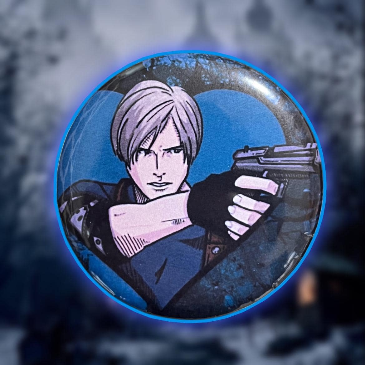 レンド　缶バッチ　ルイ、レオン Leon Kennedy Badge - Etsy