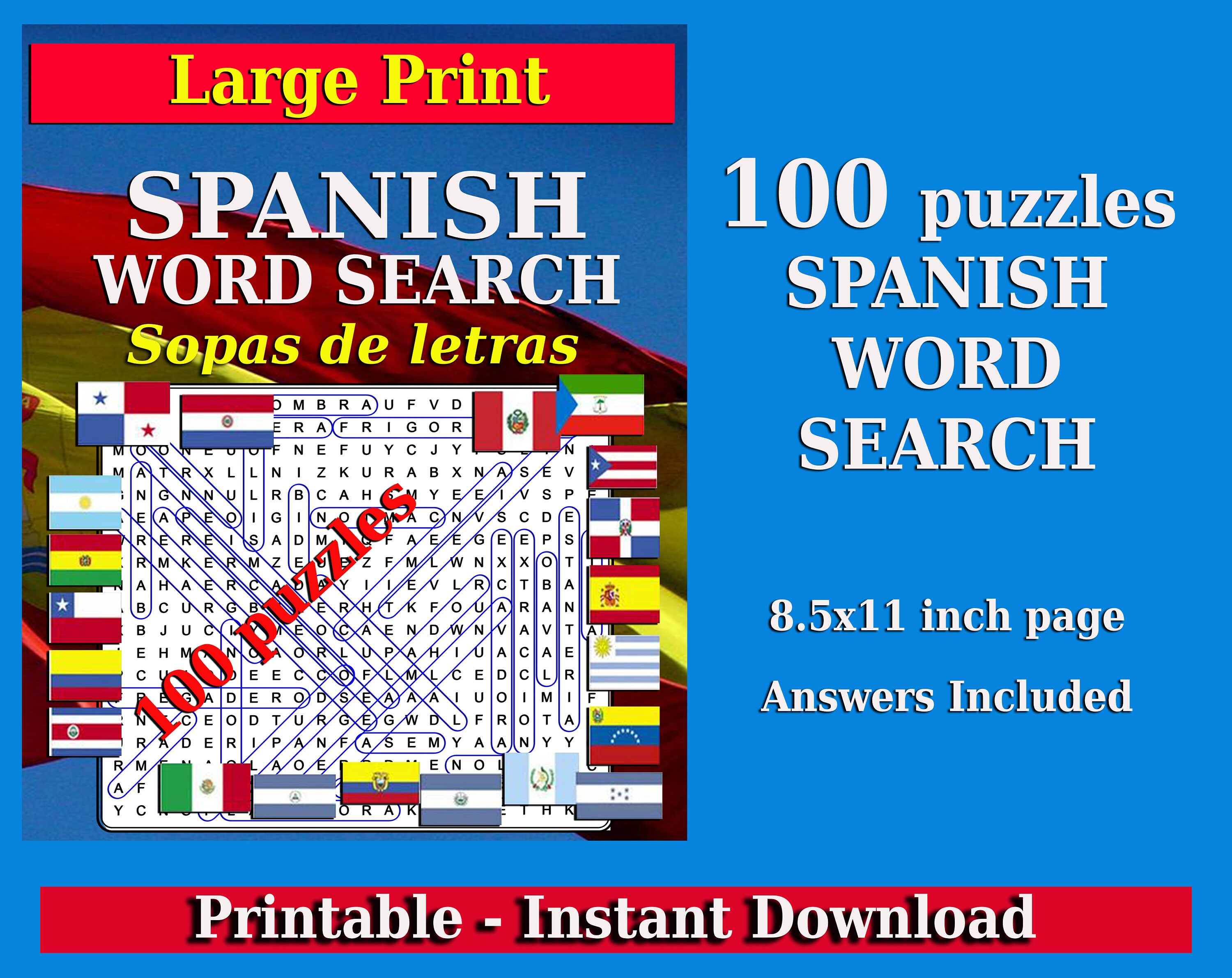 Word Search Puzzle Book Large Print, 4000+ Words, 200 Themed Puzzles: Large  Print Word Find Book for Adults, Big Word Search Book, 200 Puzzles Word