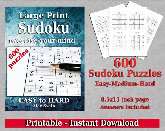 Ultimate Sudoku Puzzles Book 600 Puzzles for Adults: Easy to Medium Puzzles  with Includes Solutions. (Paperback)