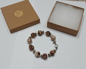 Pulsera de oro rosa