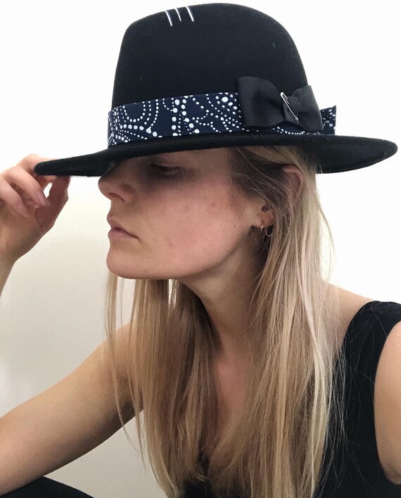 Fedora Hat Paisley Bandana - Etsy Australia