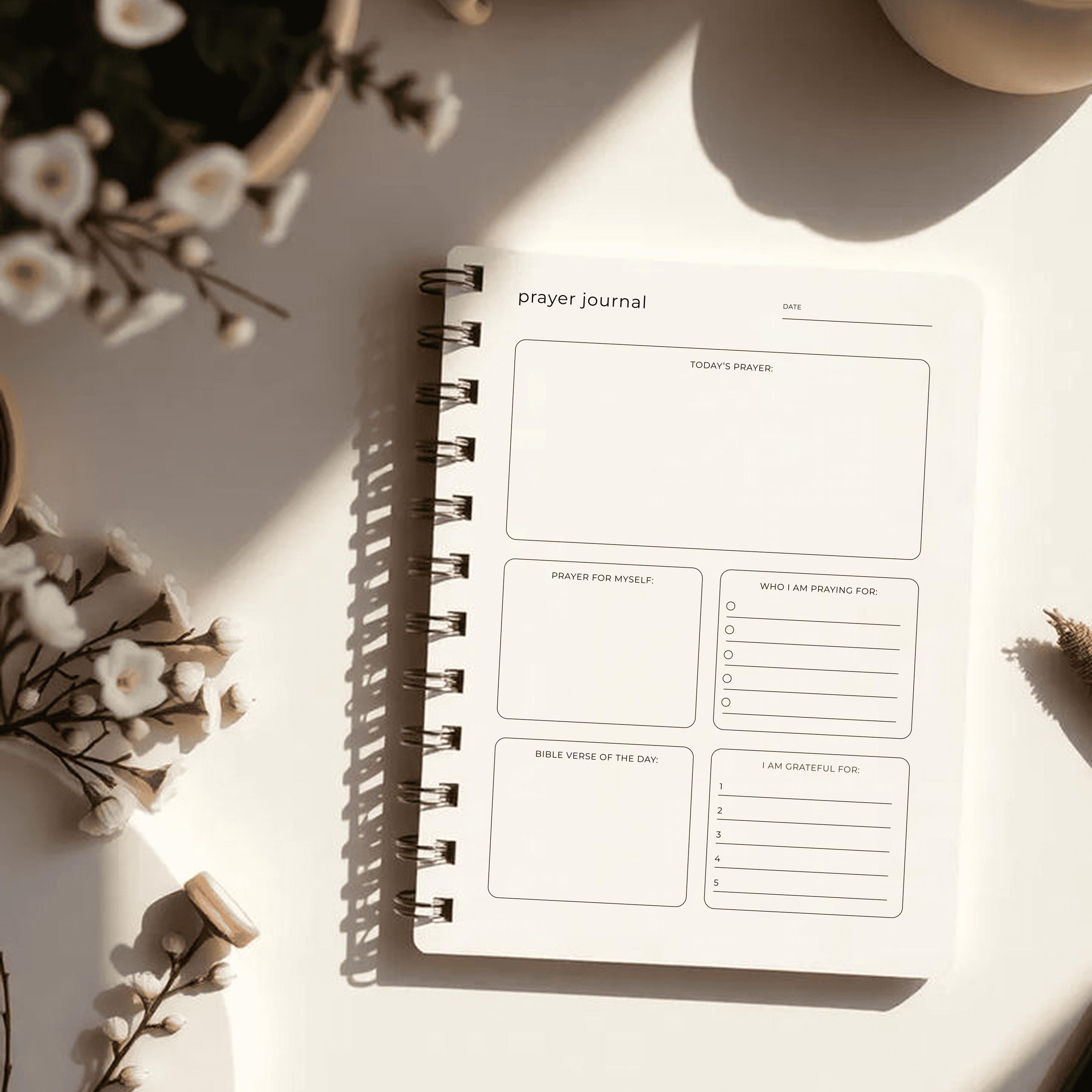 Prayer Journal Printable PDF - Daily Prayer Page - Christian Journal ...