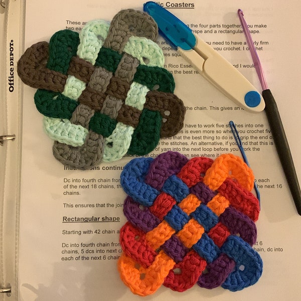 Crochet Celtic Knot Coaster