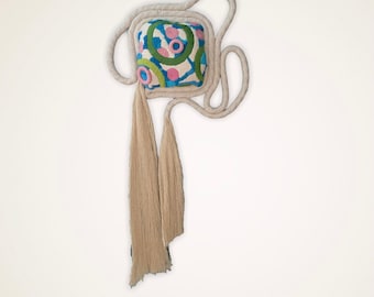 Square Embroidered Wall Hanging