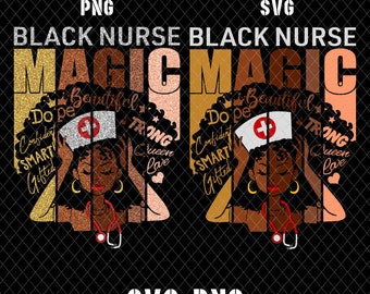 Black Nurse Svg Etsy