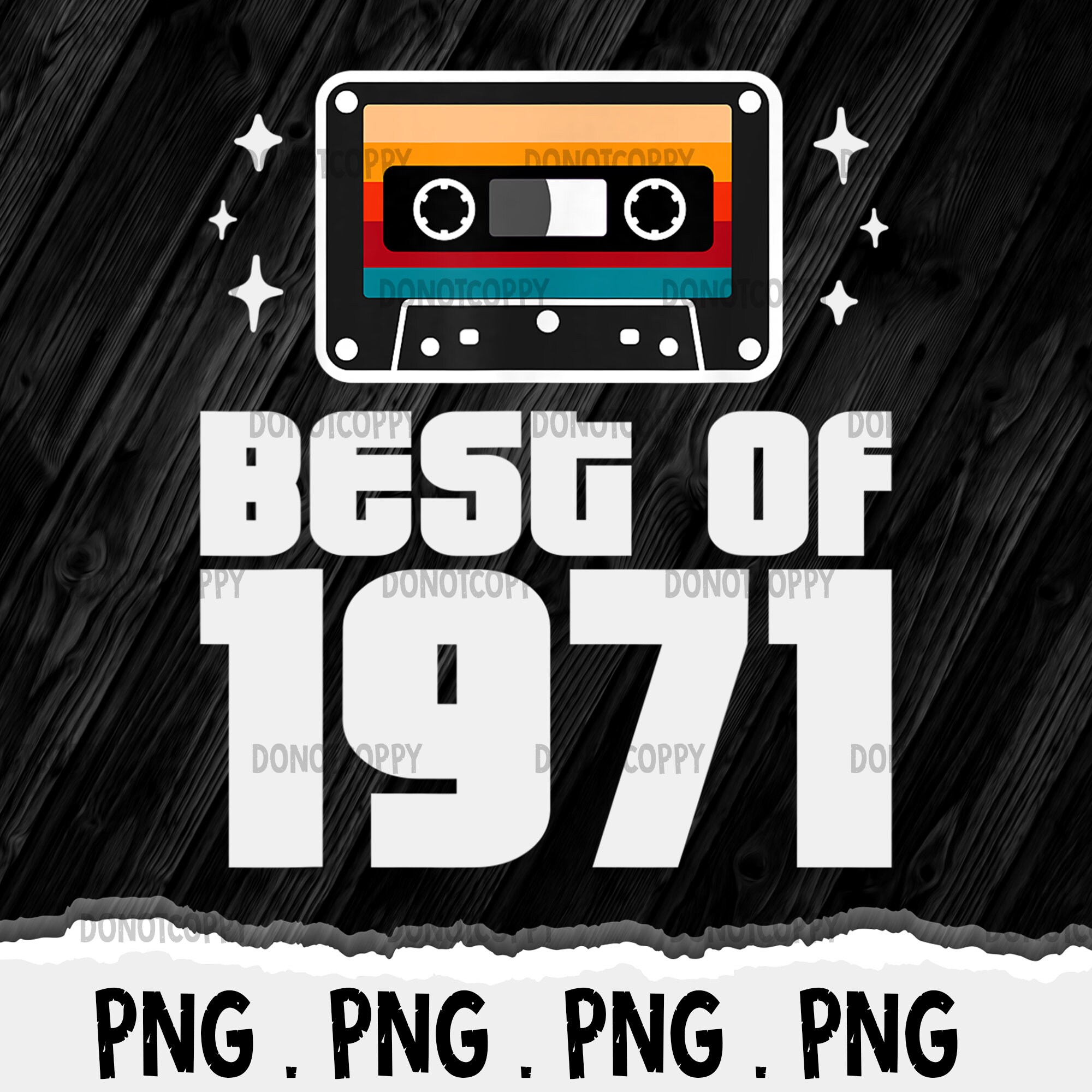 Best of 1971 Geburtstag PNG Datei / Vintage Retro 50. Etsy