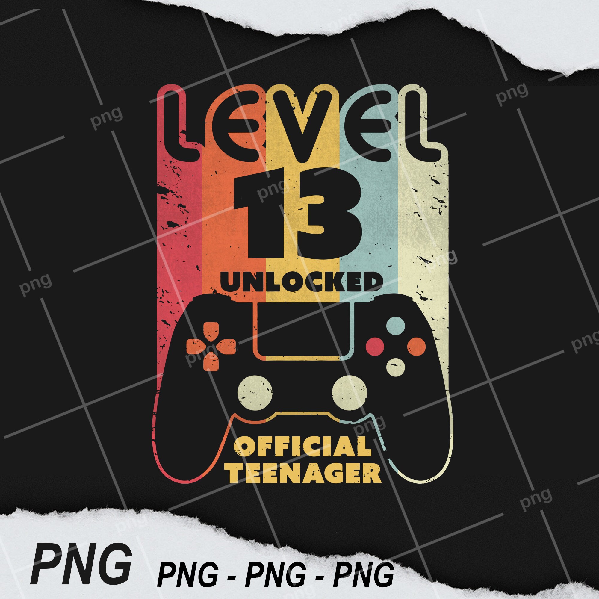 13th Birthday Unlocked Game PNG File / Digital Download