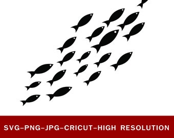 Download School Of Fish Svg Etsy